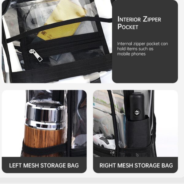 PVC Clear Backpack Item No#31718 - Image 4
