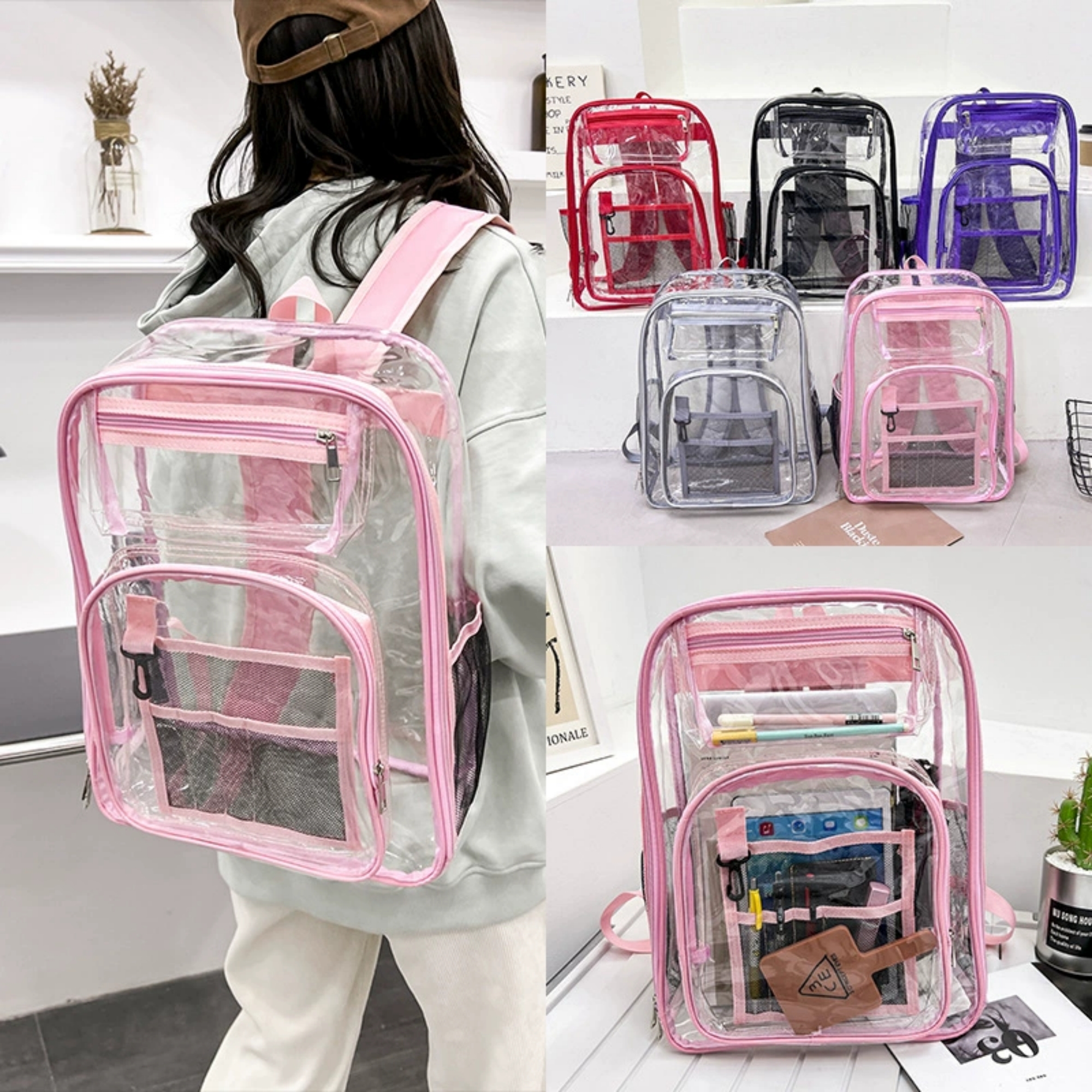 PVC Clear Backpack Item No#31720 - Image 3
