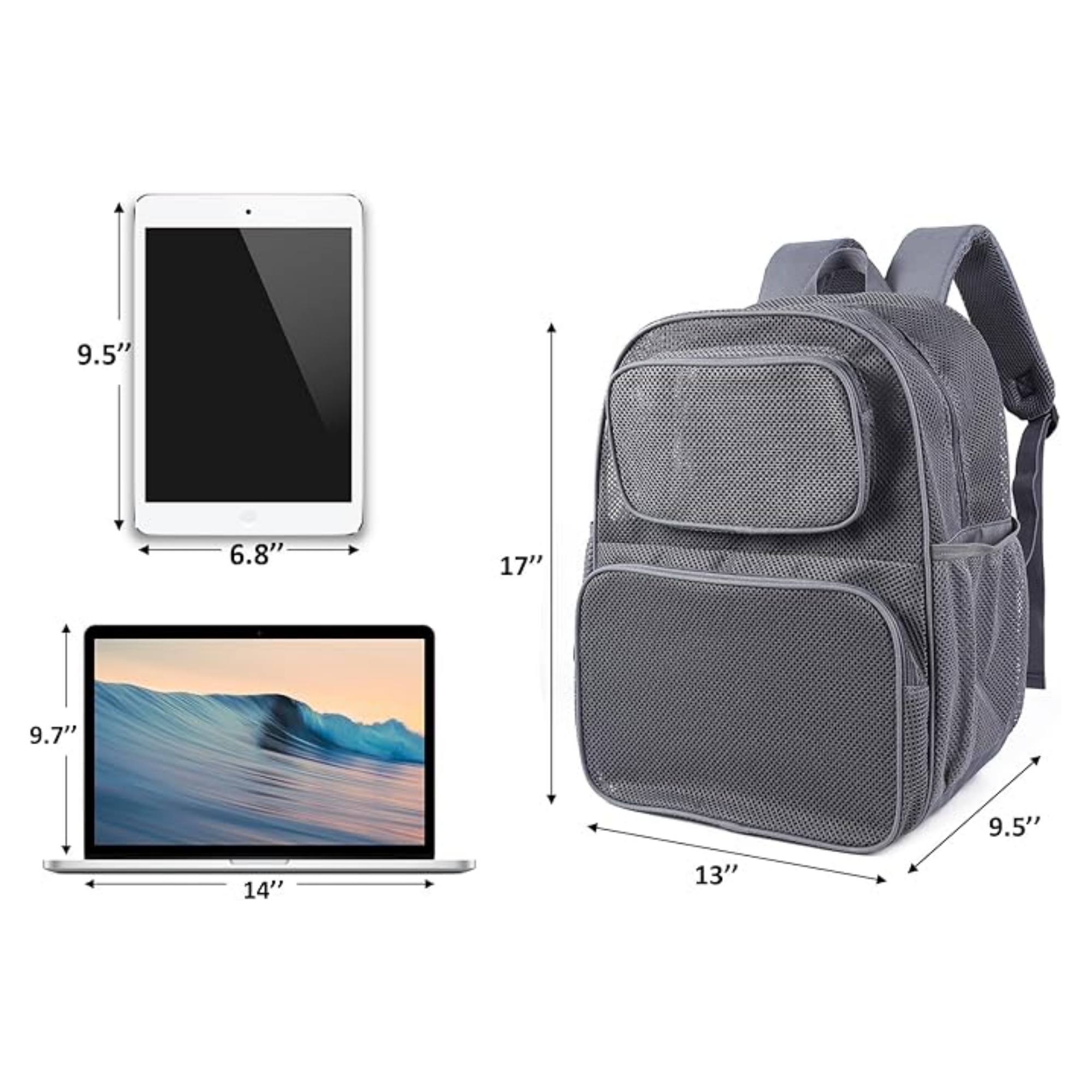 See Through Mesh Backpack Item No#31724 - Image 3