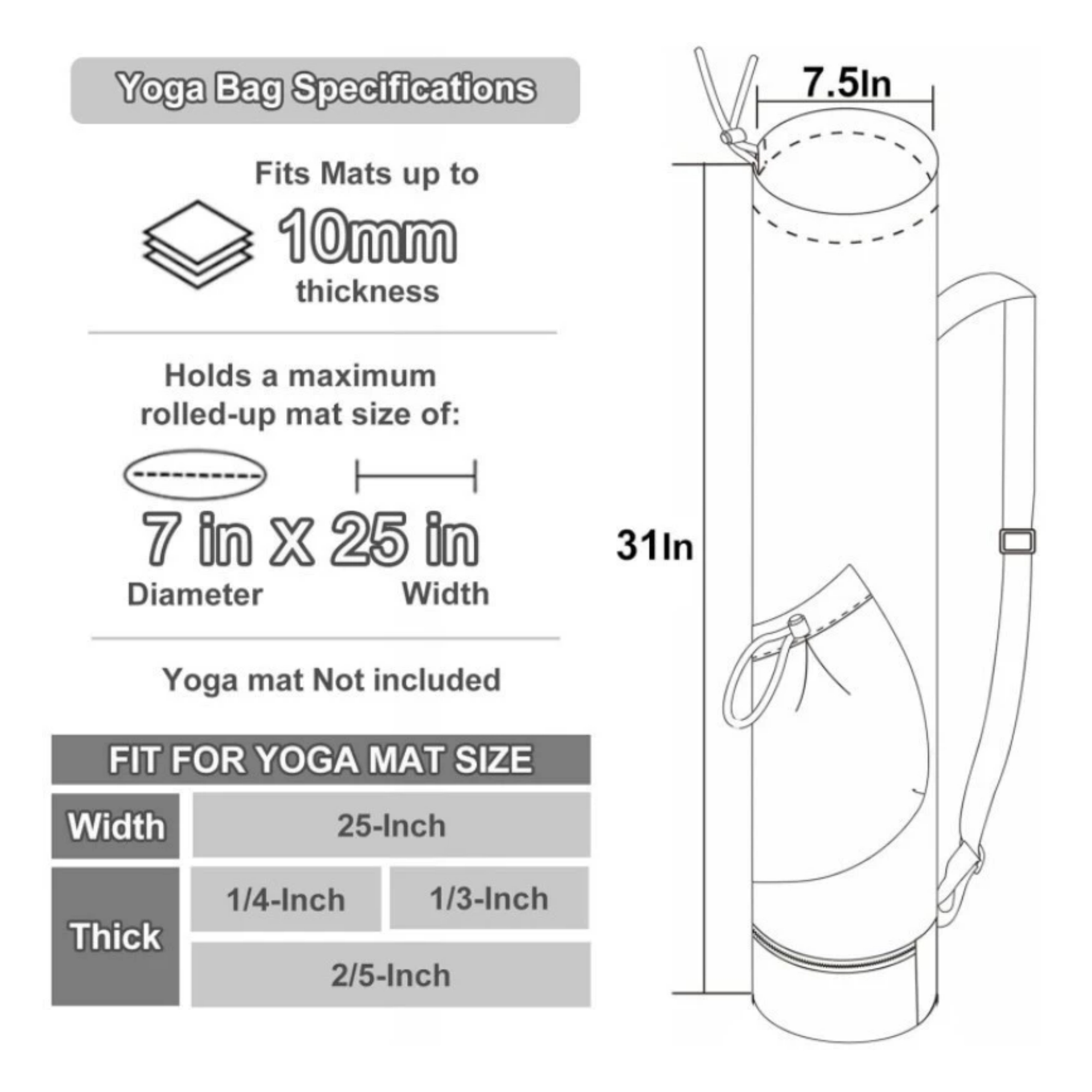 Yoga Mat Bag Item No#31727 - Image 6