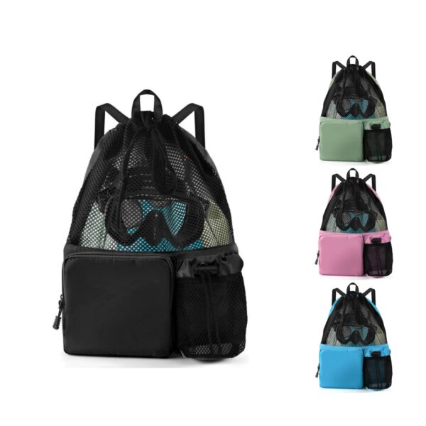 Mesh Drawstring Swim Backpack Item No#31740 - Image 2