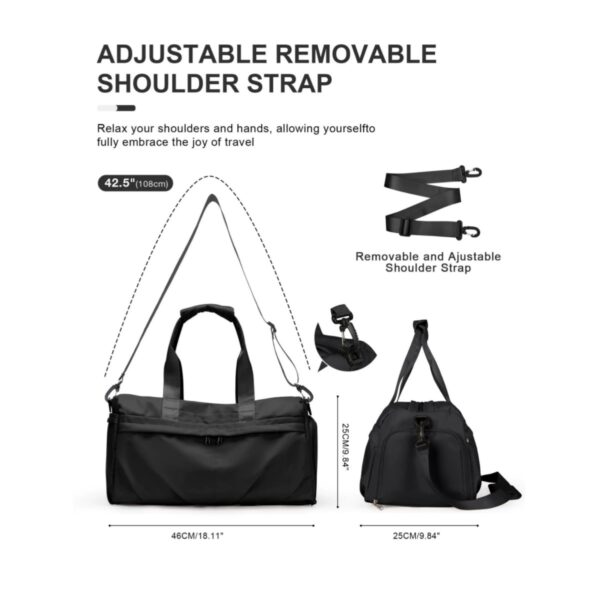 Gym Bag With Shoe Compartment Item No#31741 - Image 3