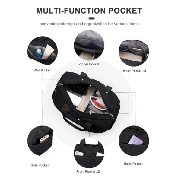 Gym Bag With Shoe Compartment Item No#31741 - Image 4