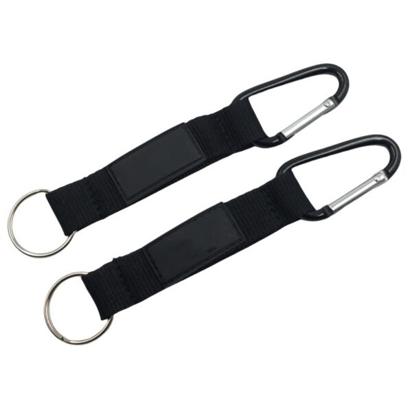 Climbing Carabiner Strap With Key Ring And PVC Grip Item No#32438 - Image 2