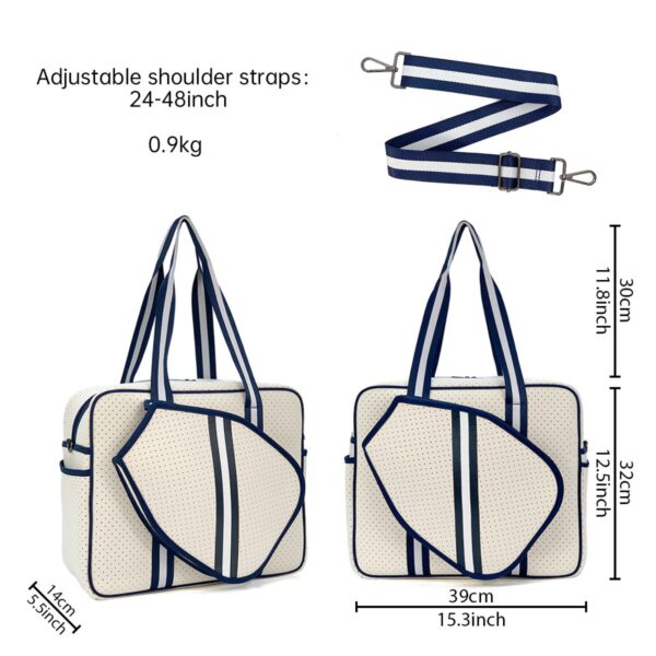 Pickleball  Handbag With Adjustable Strap Item No#32465 - Image 3