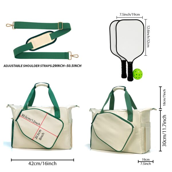 Stylish Pickleball Tote Bag With Adjustable Strap Item No#32466 - Image 3