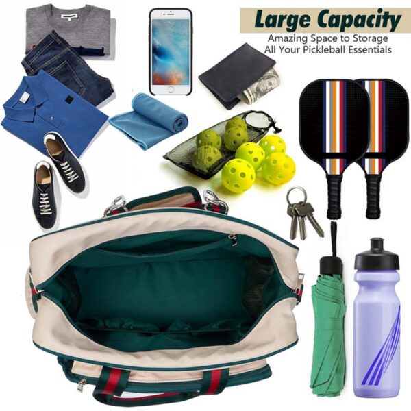 Pickleball Bag Tote With Front Pocket Fits 2 Paddles Item No#32468 - Image 4