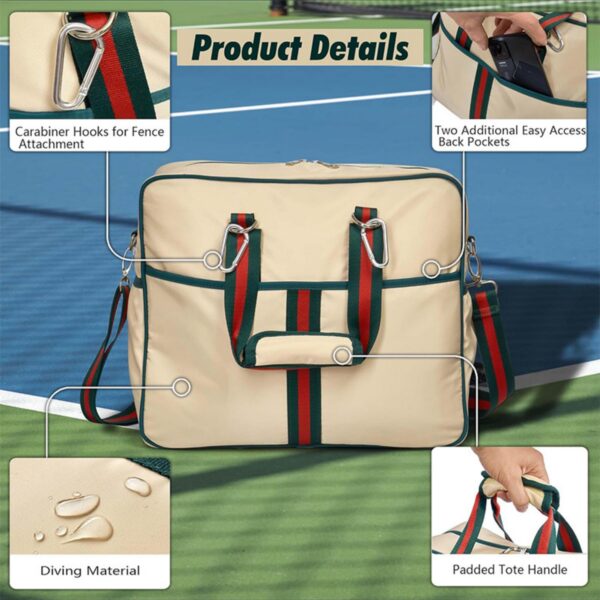 Pickleball Bag Tote With Front Pocket Fits 2 Paddles Item No#32468 - Image 6