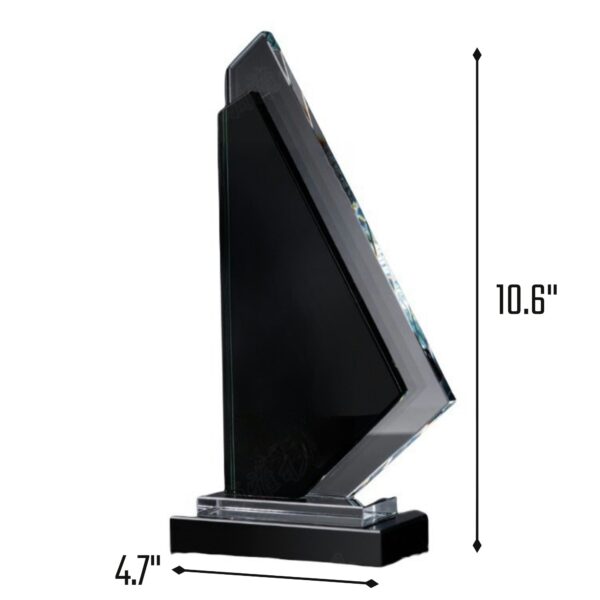 Crystal Sailboat Award Trophy Item No#32473 - Image 3