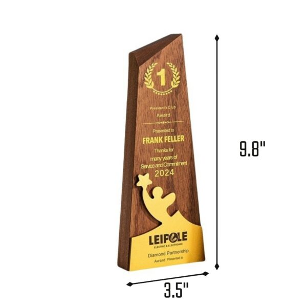 Starlight Wooden Award Trophy Item No#32479 - Image 3