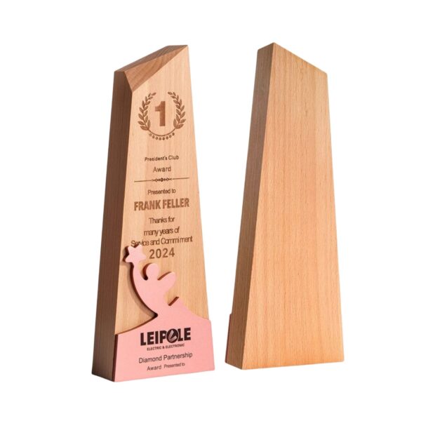 Starlight Wooden Award Trophy Item No#32479 - Image 4