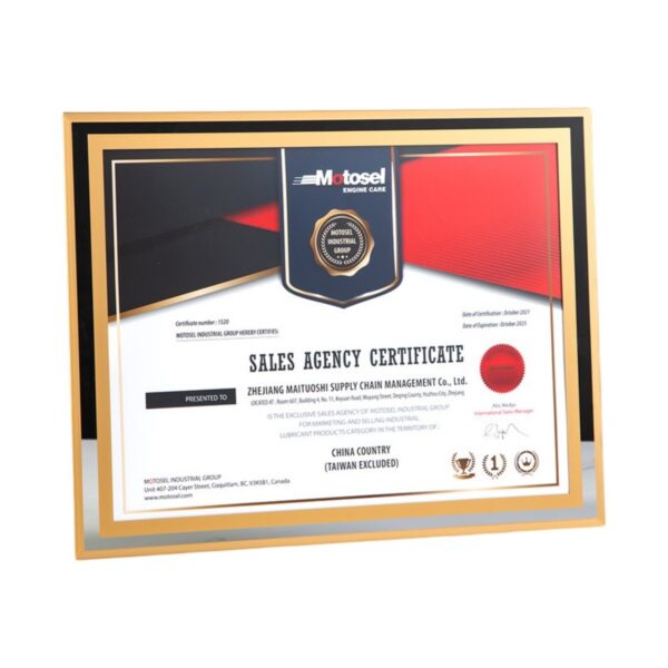 A4 Crystal Glass Certificate Frame Item No#32480 - Image 2