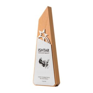 Five-Pointed Star Wooden Trophy Item No#32484