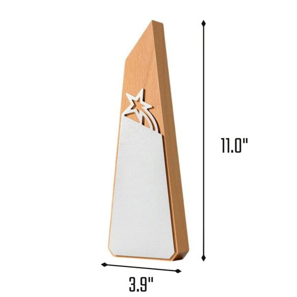 Five-Pointed Star Wooden Trophy Item No#32484 - Image 3