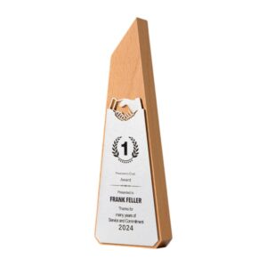 Handshake Design Wooden Trophy Item No#32485