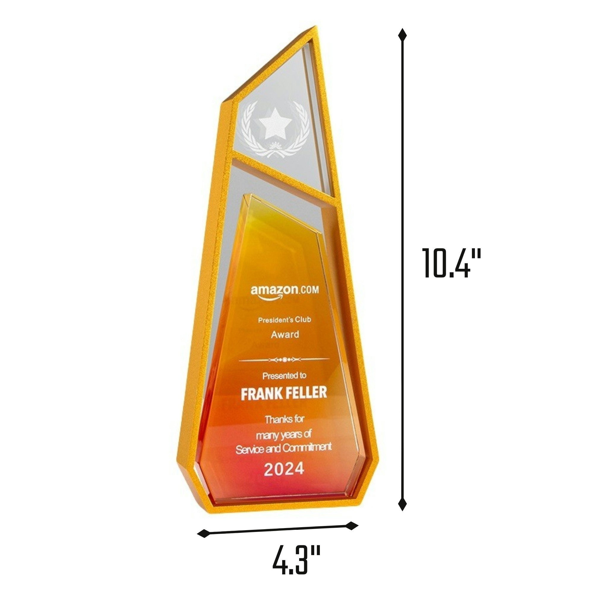 Colorful Creative Crystal Award Trophy Item No#32488 - Image 3