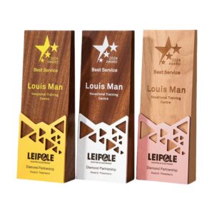 Geometric Wooden Award Trophy Item No#32492