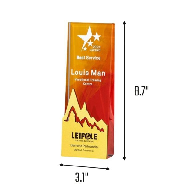 Mountain Crystal Award Trophy Item No#32493 - Image 3