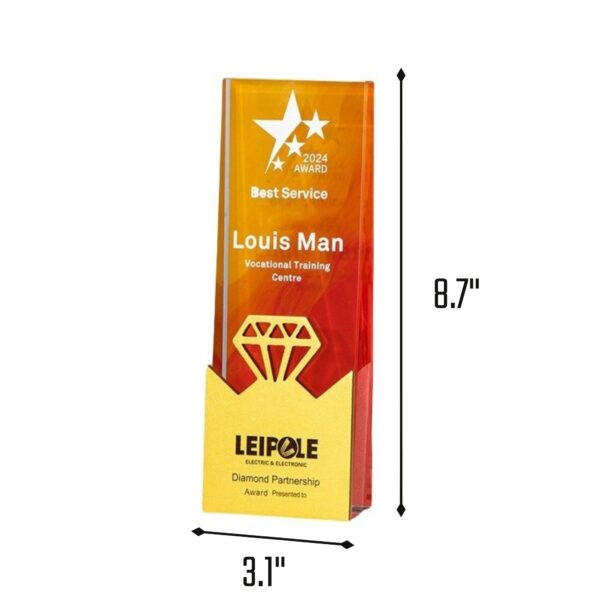 Diamond Crystal Award Trophy Item No#32495 - Image 3