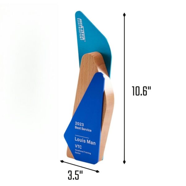 Creative Wooden Award Trophy Item No#32497 - Image 3