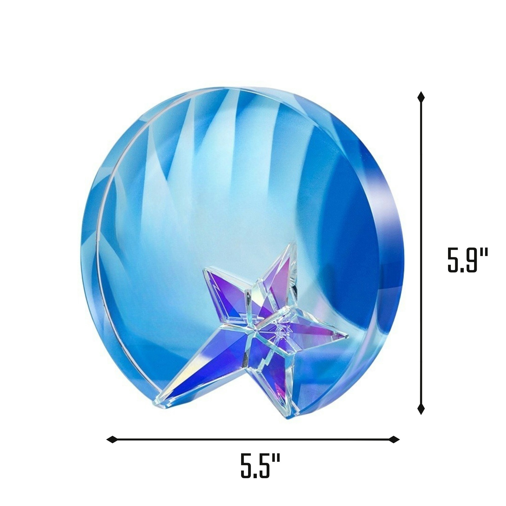 Round Colorful Crystal Trophy Item No#32499 - Image 3