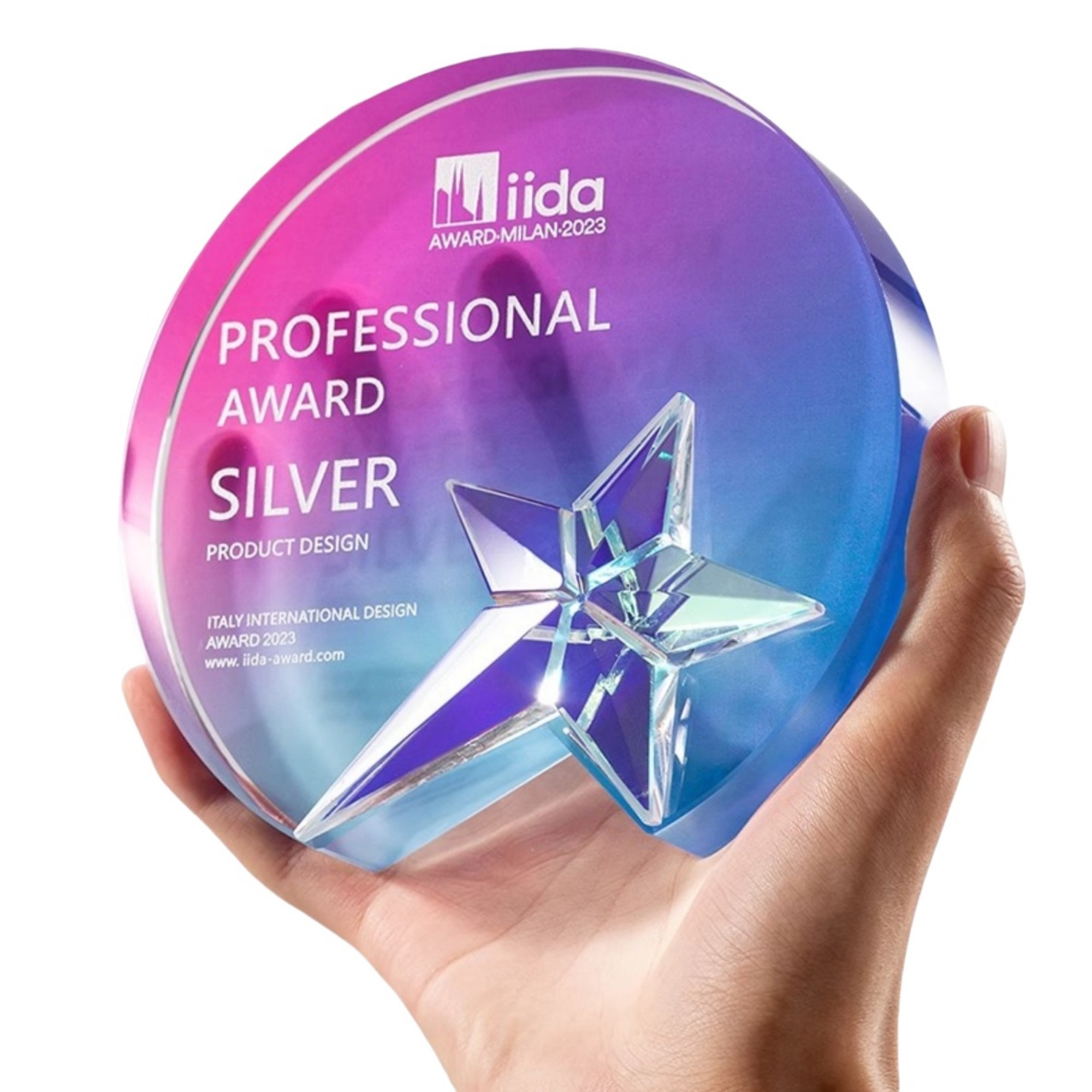 Round Colorful Crystal Trophy Item No#32499 - Image 4