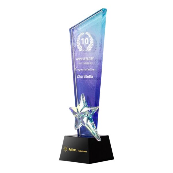 Colorful Star Crystal Trophy Item No#32500 - Image 7