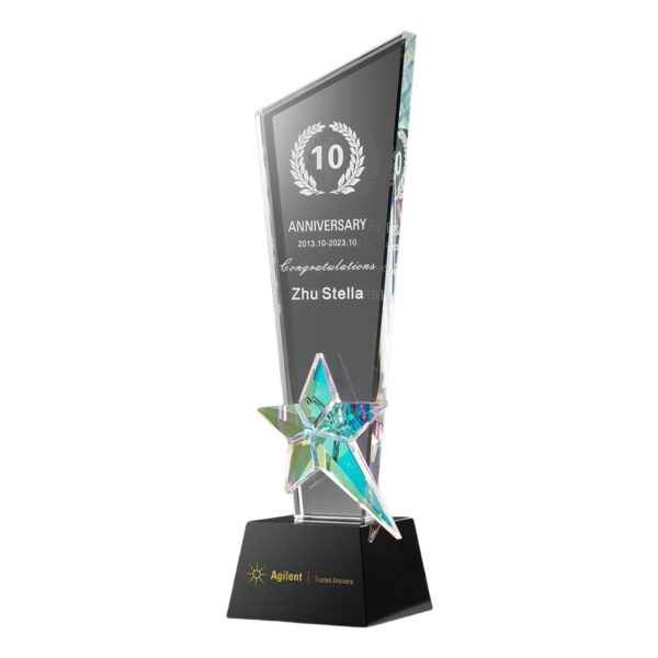 Colorful Star Crystal Trophy Item No#32500 - Image 8