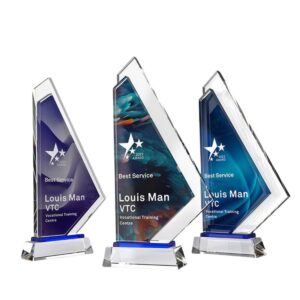 Sail Crystal Trophy Item No#32505