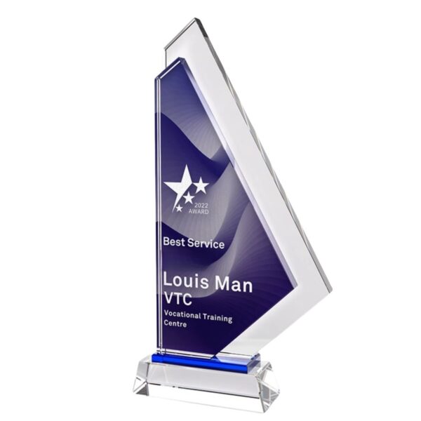 Sail Crystal Trophy Item No#32505 - Image 6
