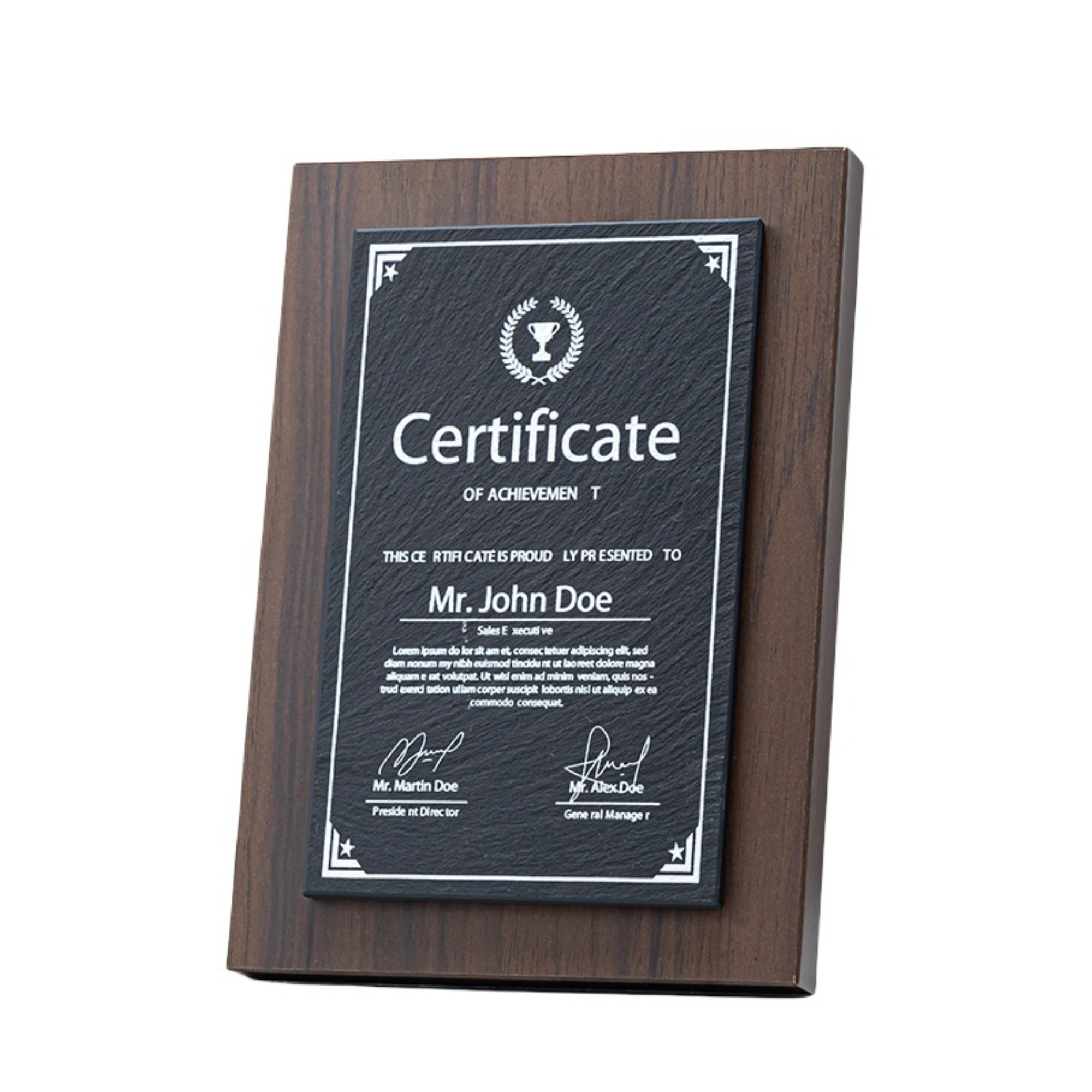 Wooden Slab Trophy Item No#32507