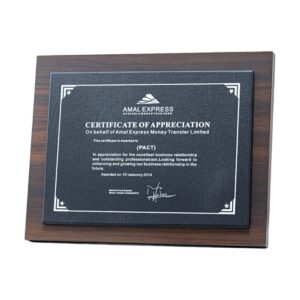 Wooden Slab Trophy Item No#32508