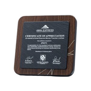 Wooden Slab Trophy Item No#32509