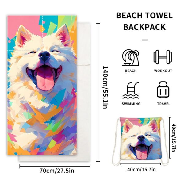 2-in-1 Foldable Beach Towel Item No#32517 - Image 3