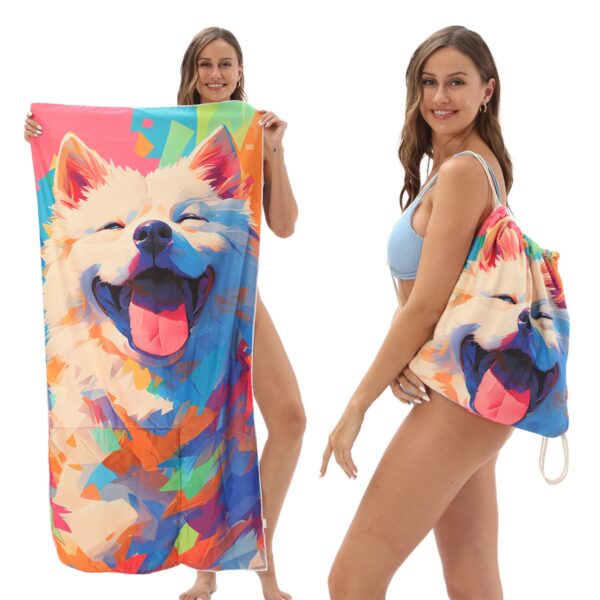 2-in-1 Foldable Beach Towel Item No#32517 - Image 5
