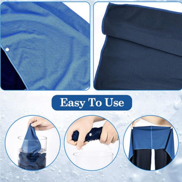 Quick Dry Sports Cooling Sun Protection Poncho Towel Item No#32526 - Image 4