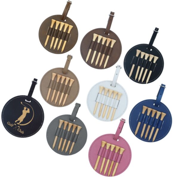 Golf Tee Holder With 5 Tees Item No#32538