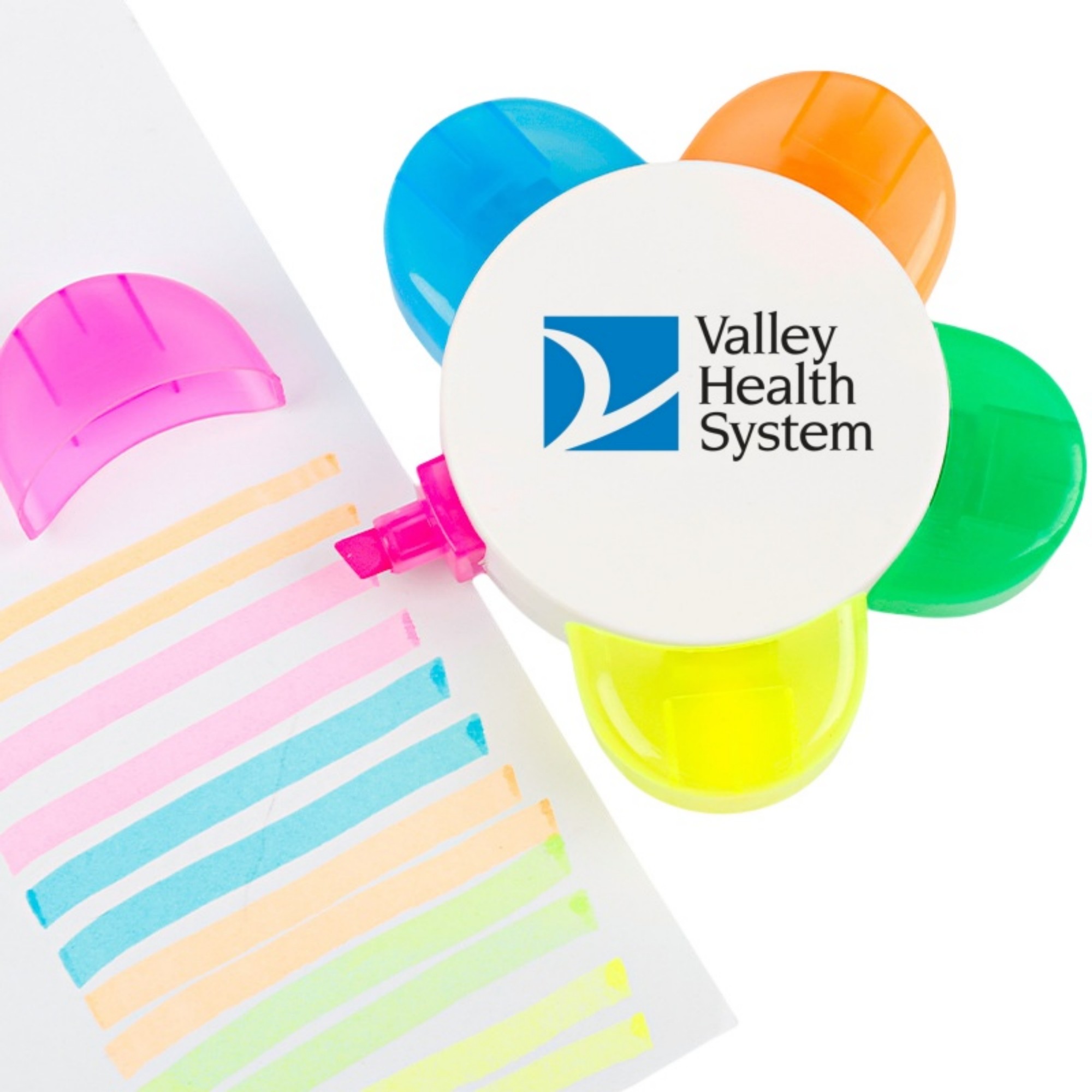 Five Color Petal Shaped Highlighters Item No#32546
