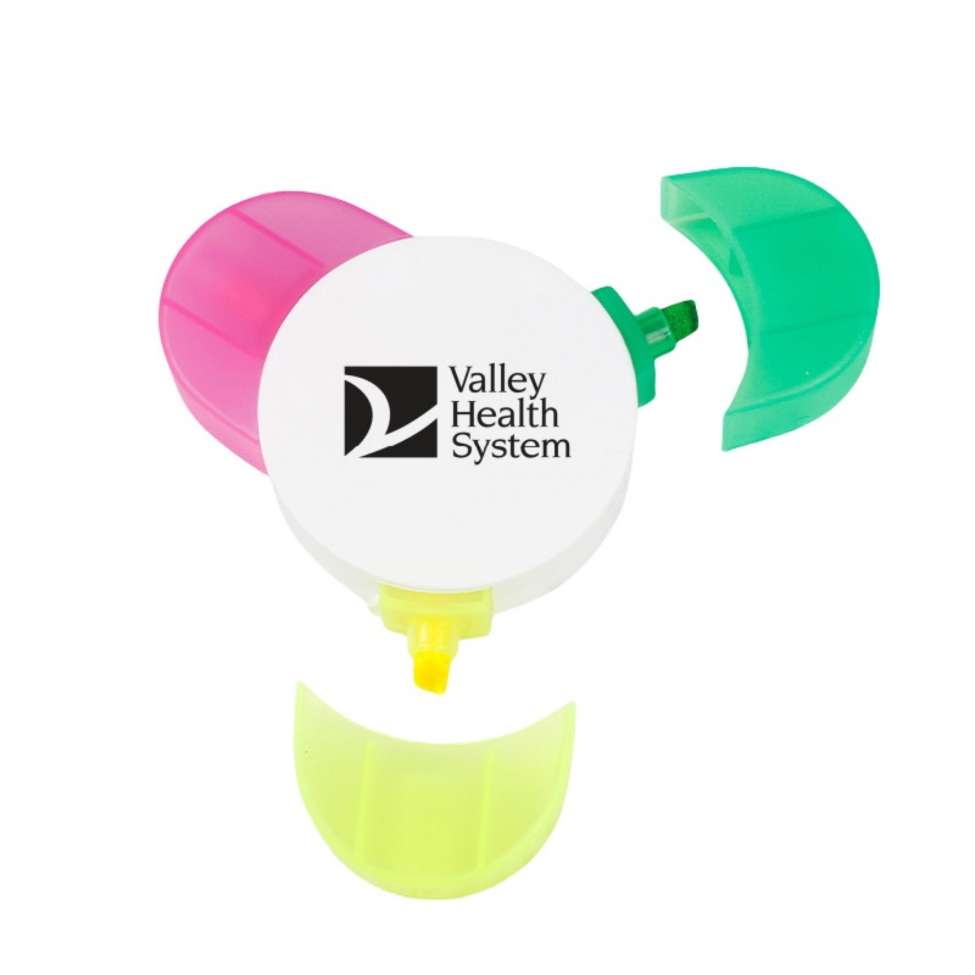 Three Color Petal Shaped Highlighters Item No#32549