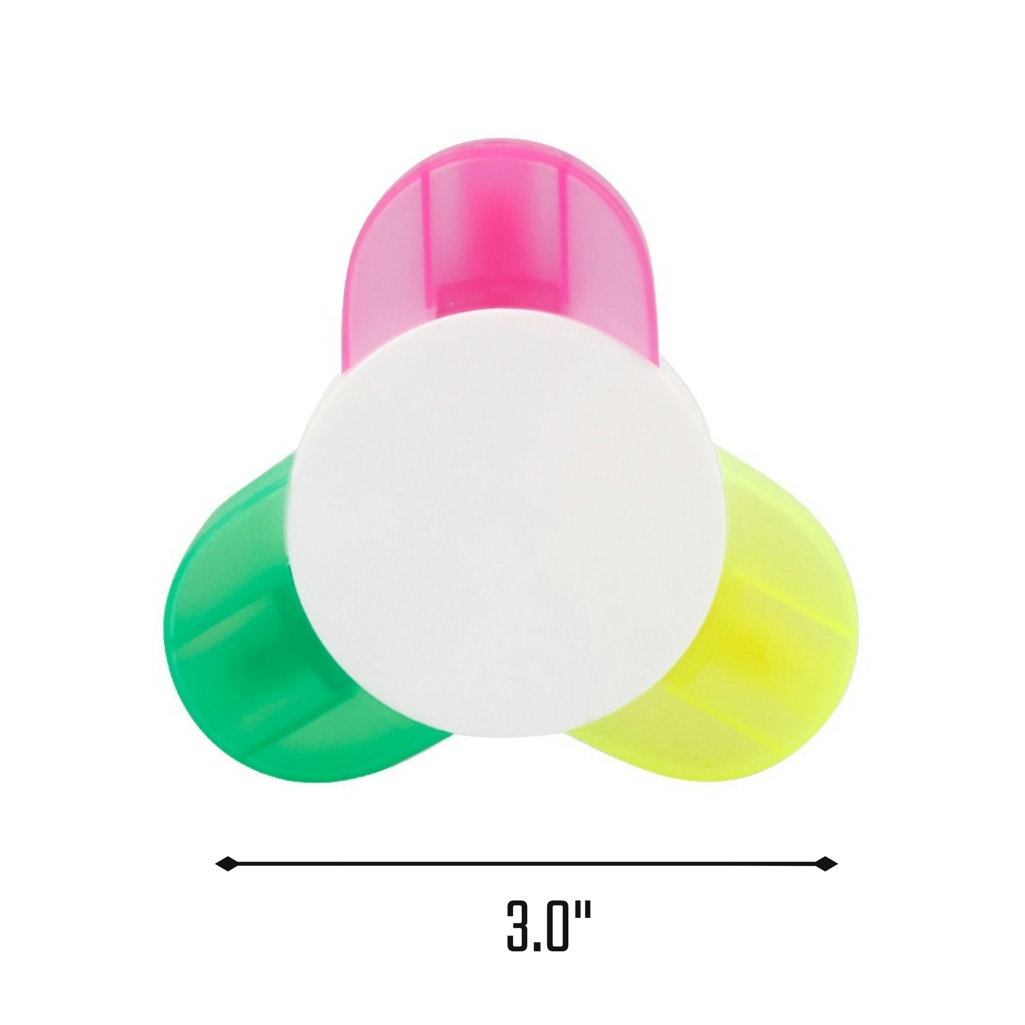 Three Color Petal Shaped Highlighters Item No#32549 - Image 3