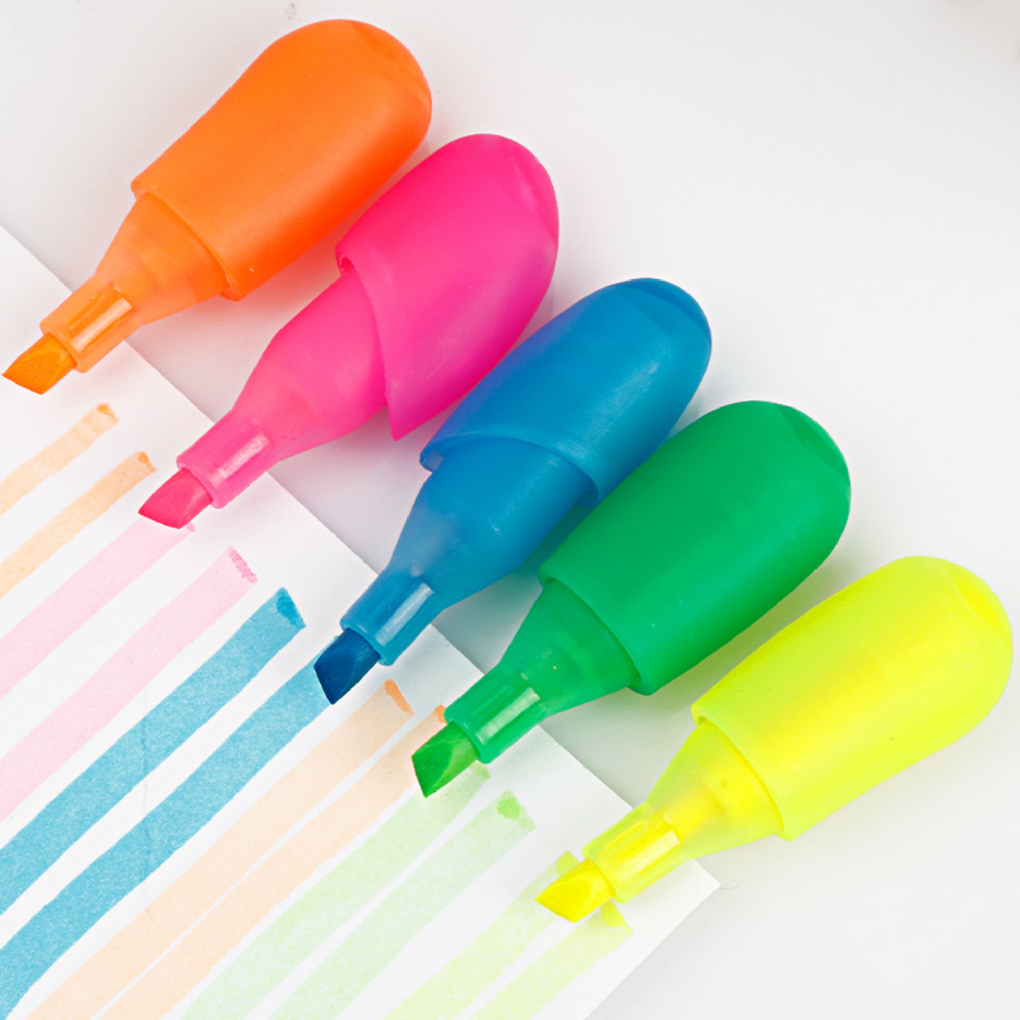 Five Color Finger Shaped Highlighters Item No#32553 - Image 3