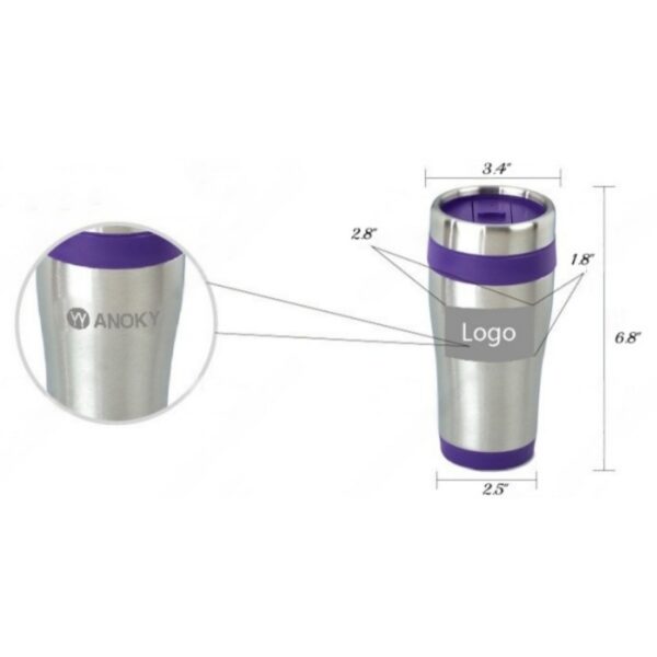 13.5oz Portable Coffee Cup Item No#32559 - Image 3