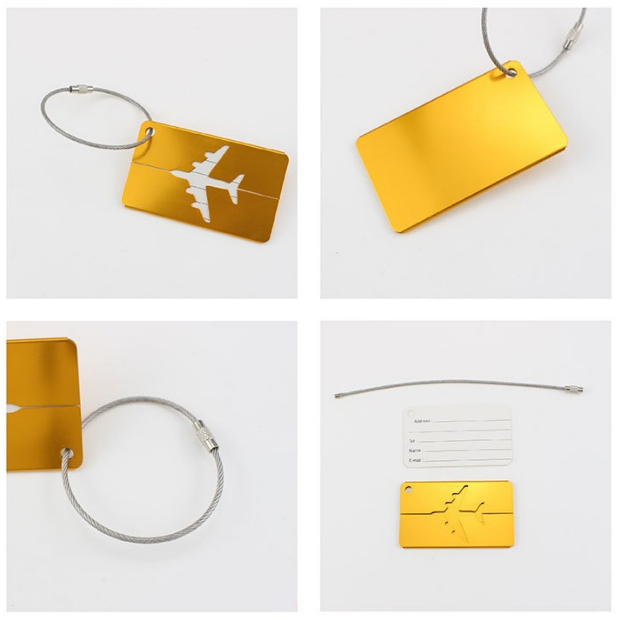 Aluminum Alloy Luggage Tag Item No#32562 - Image 3