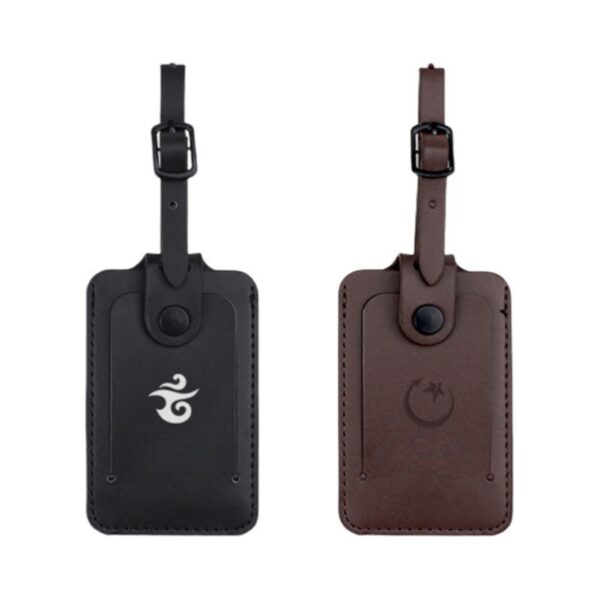 PU Snap Button Luggage Tag Item No#32563