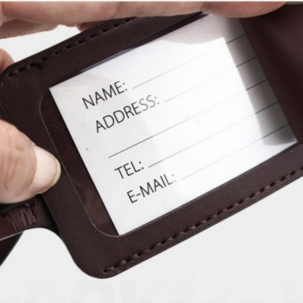 PU Snap Button Luggage Tag Item No#32563 - Image 5