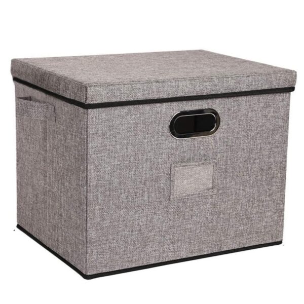 12 Inch Record Storage Boxes With Lids and Handles Item No#32581 - Image 2