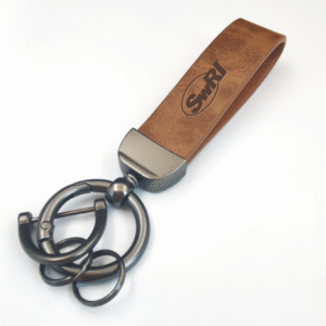 Leather Key Chain Holder With Anti-Lost D-Ring Item No#30616