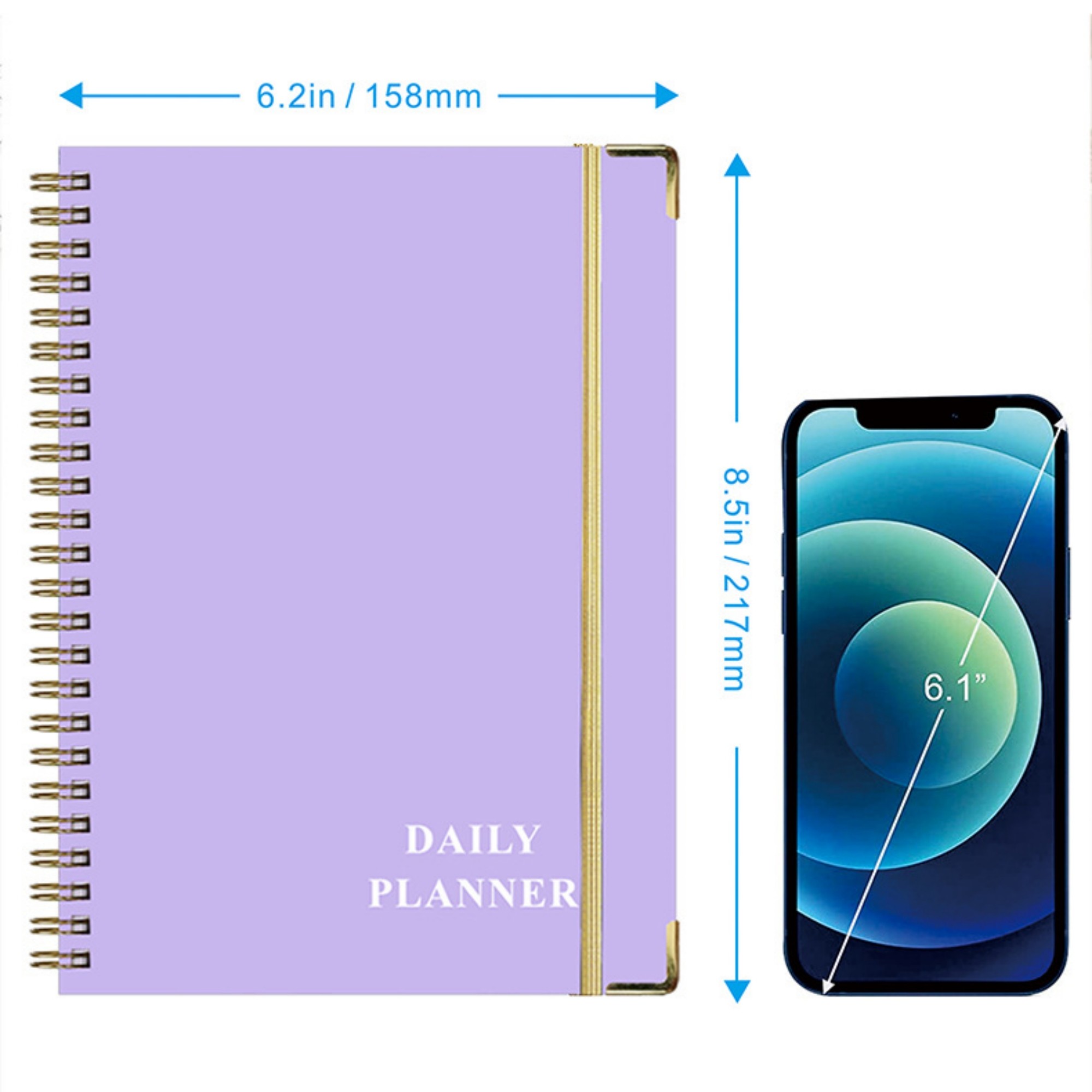 A5 Spiral Daily Planner With Paperboard Cover Item No#31378 - Image 3