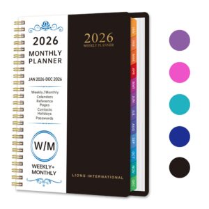 2026 A5 144 Pages Monthly Planner Item No#31379