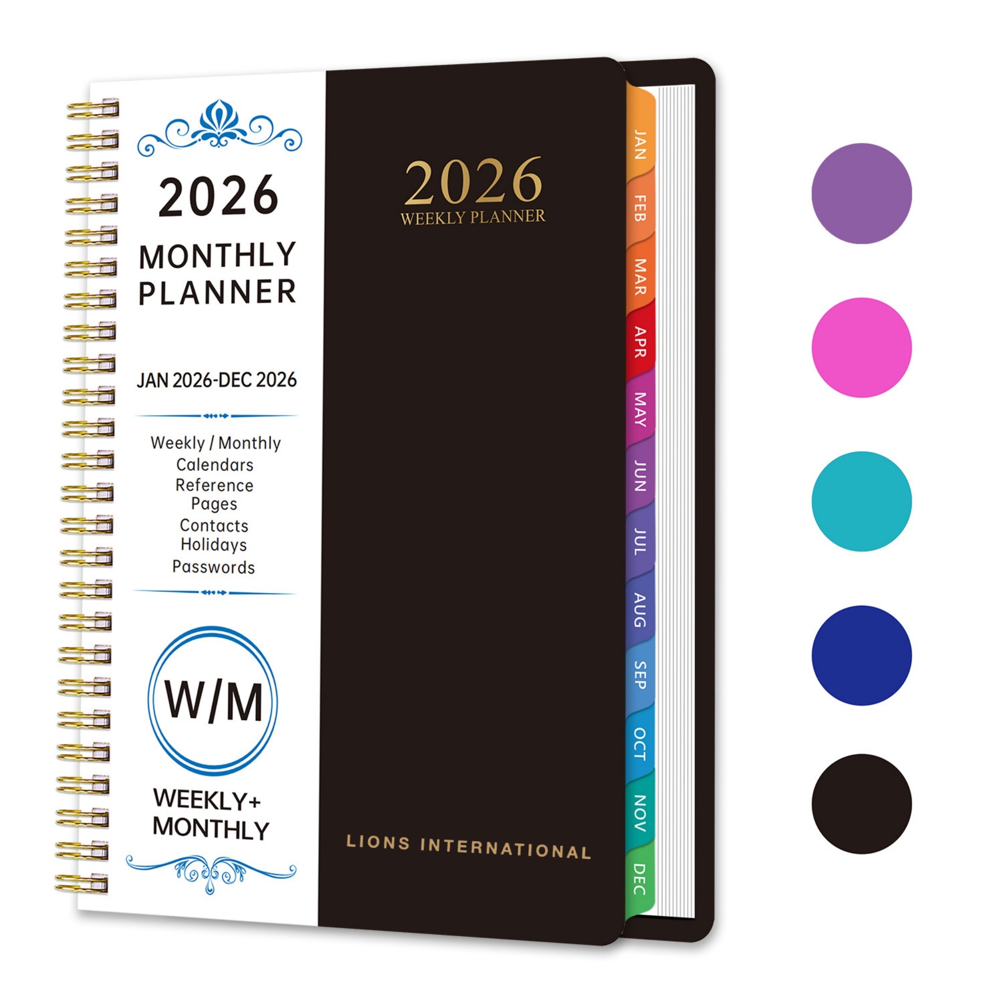 2026 A5 144 Pages Monthly Planner Item No#31379